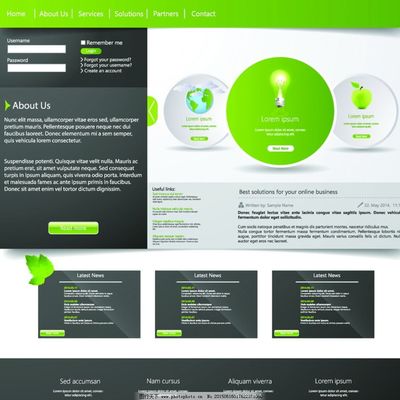 网站设计模板图片 网页和网站设计的视觉蓝图与创意源泉